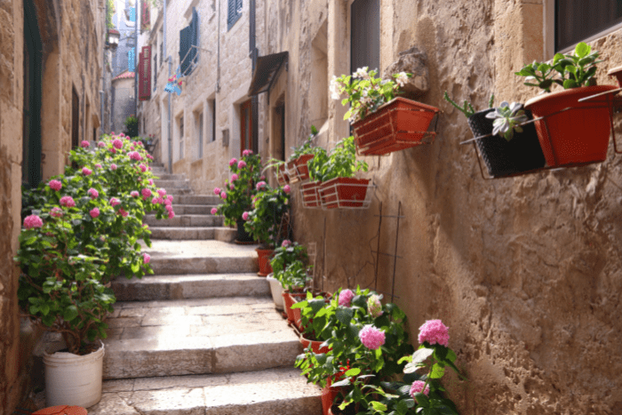 Streets of Old Town in Korcula
